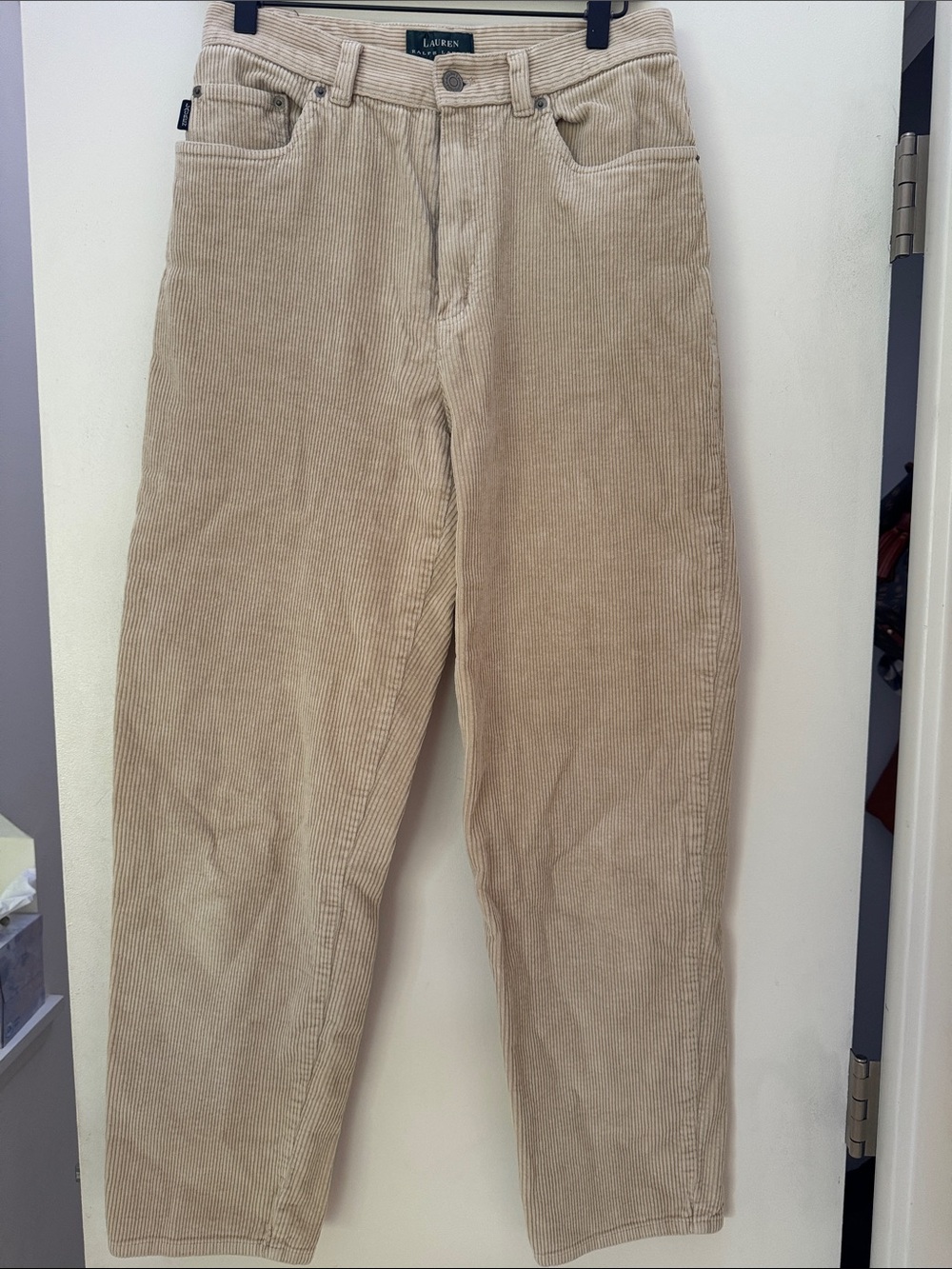 Lauren Ralph Lauren Women’s Light Beige Corduroy Trousers